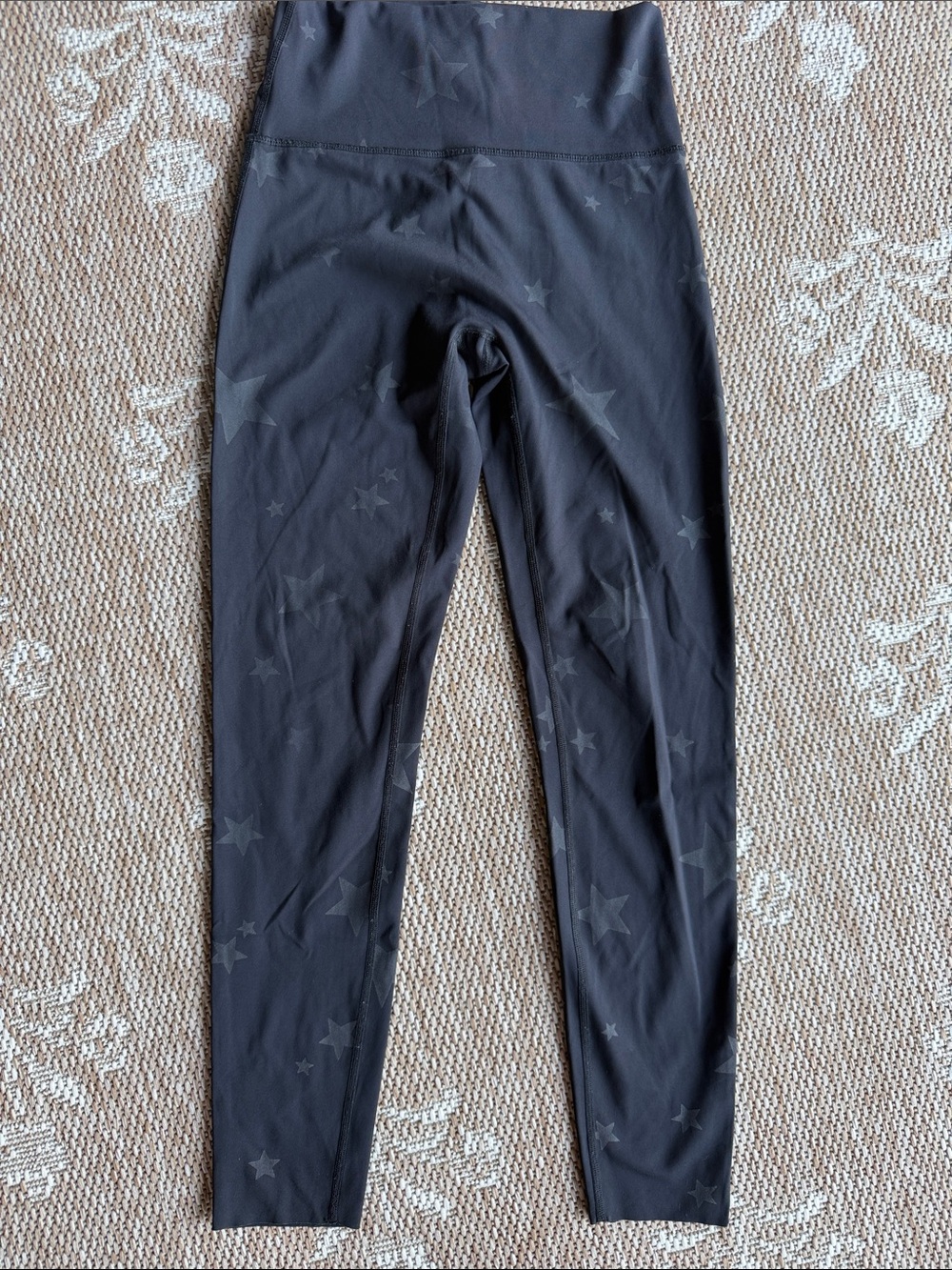 aerie Black High-Rise Star Print Leggings 1554 LGW2